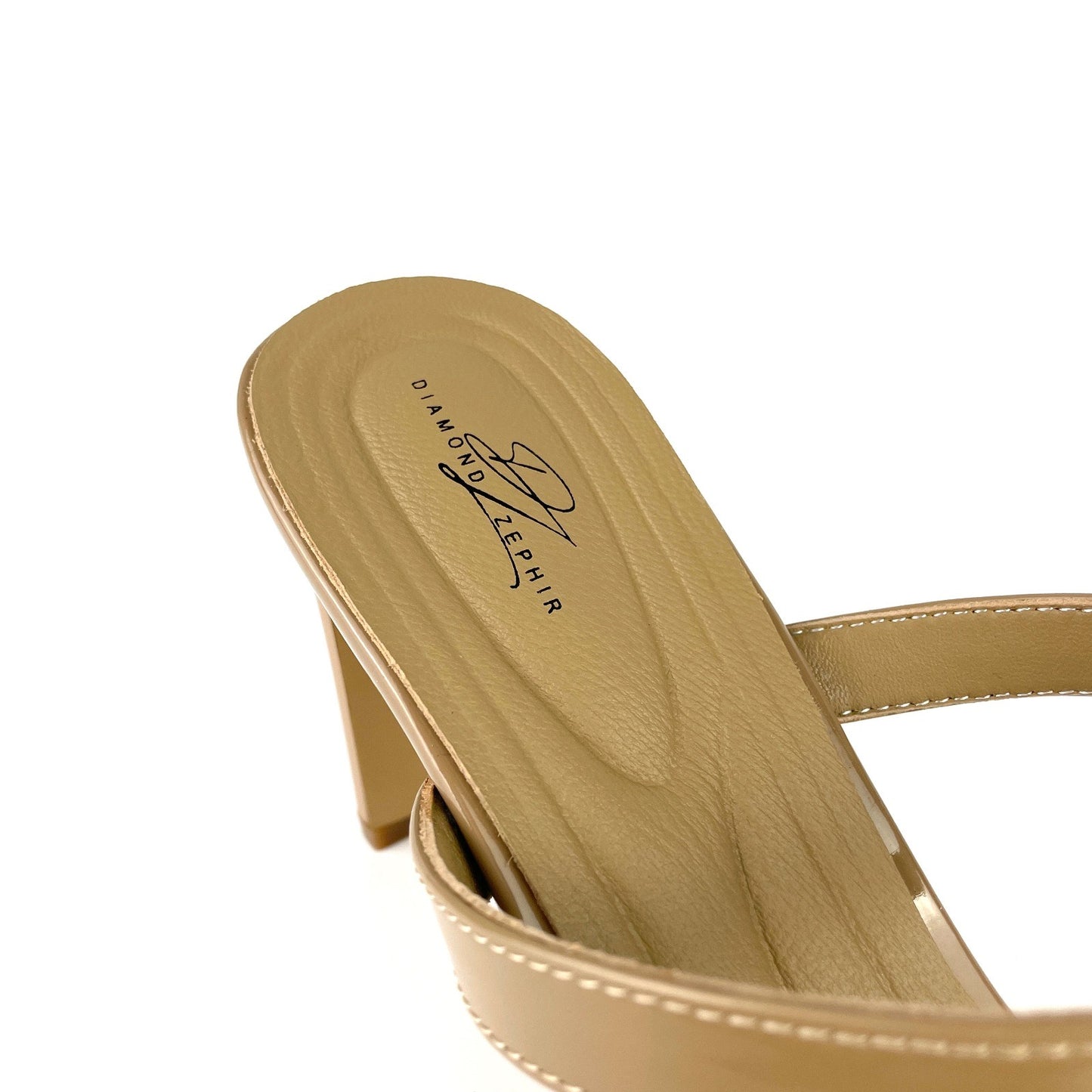 Caramel Karen Patent Leather Sandal