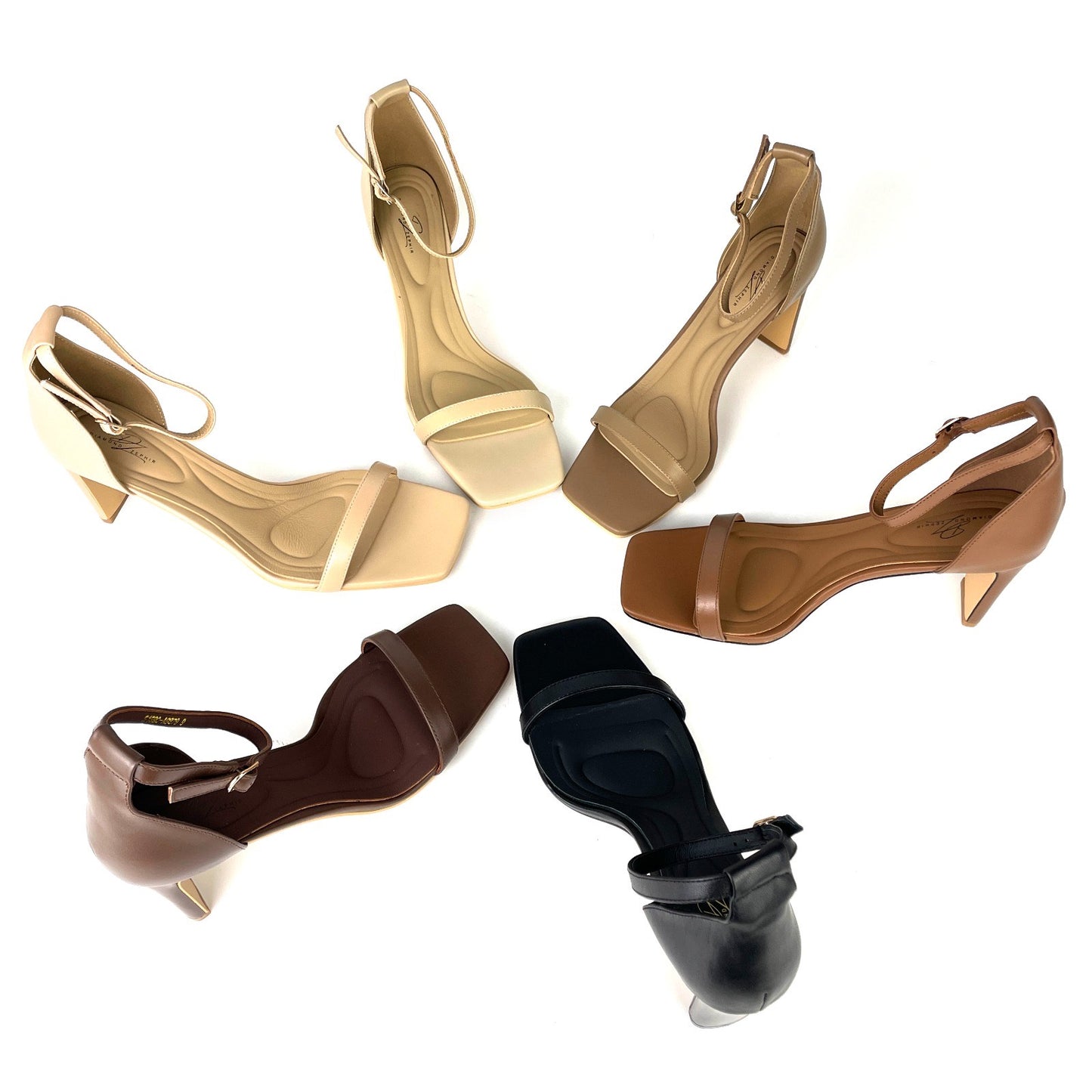 Mocha Lynn Matte Leather Sandal