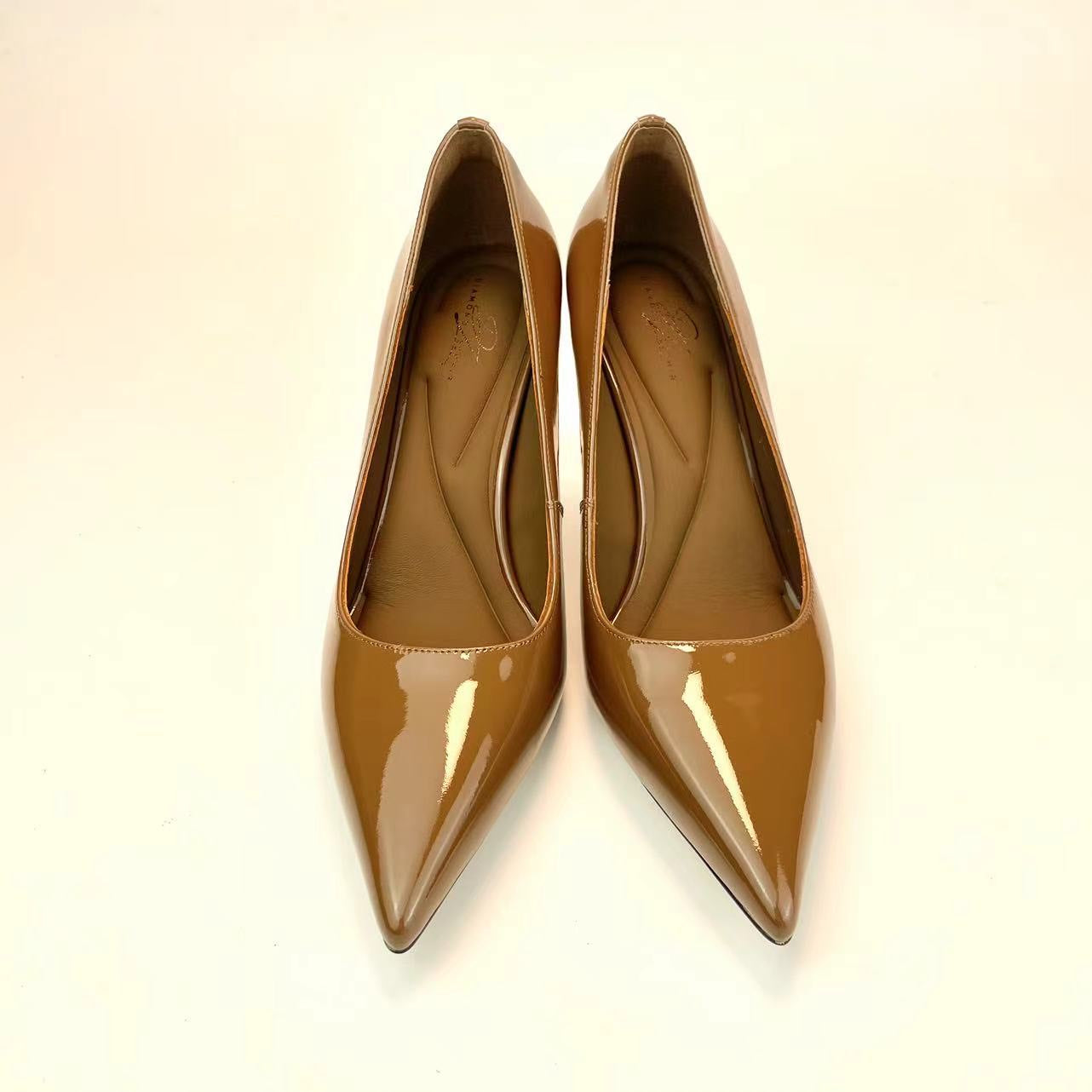 Mocha Tiffany Patent Leather Pump