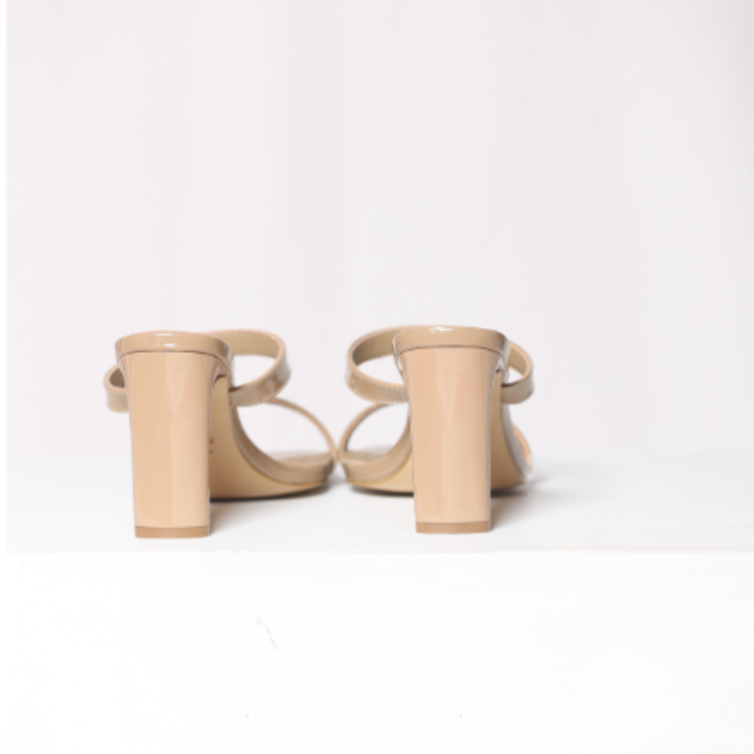 Caramel Karen Patent Leather Sandal