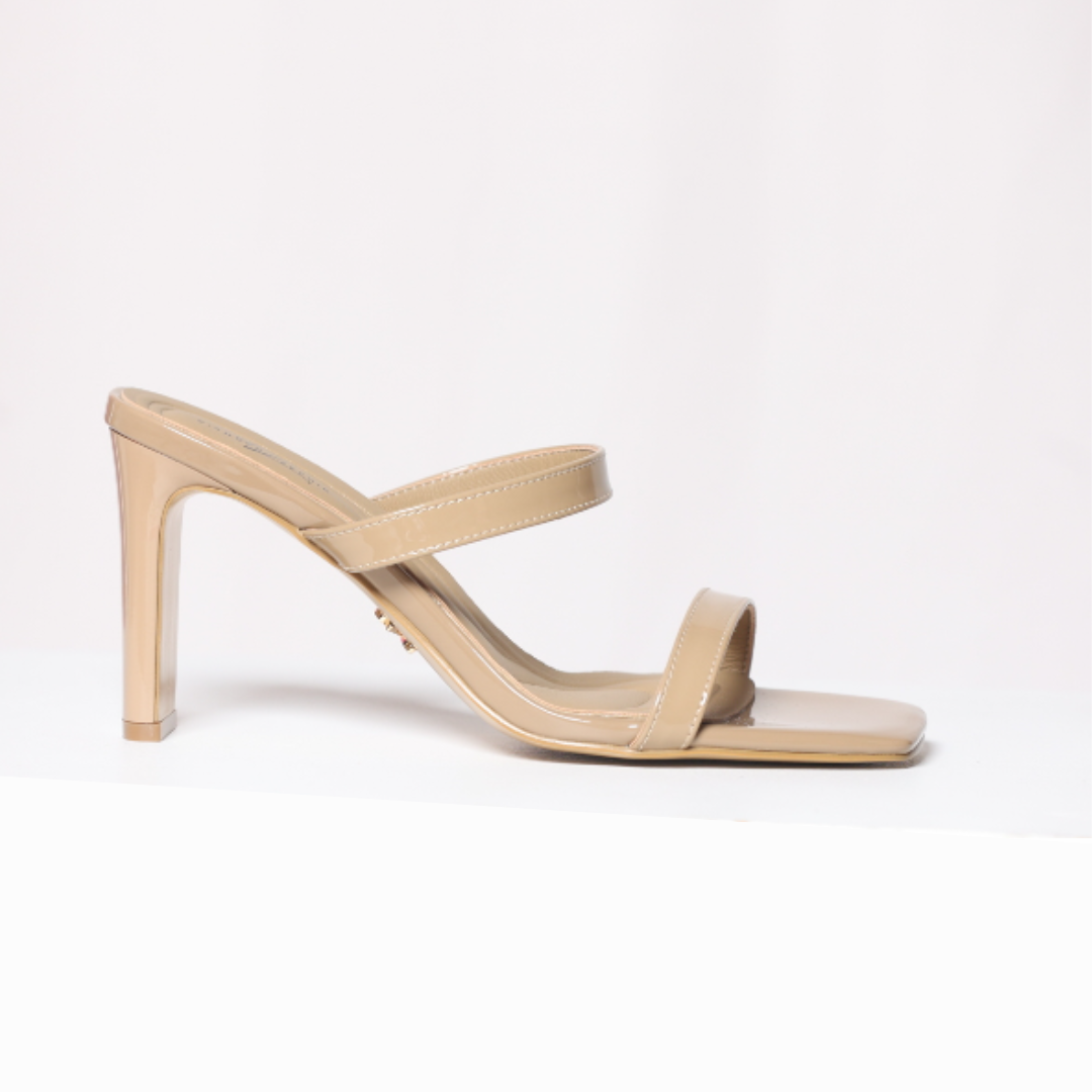 Caramel Karen Patent Leather Sandal