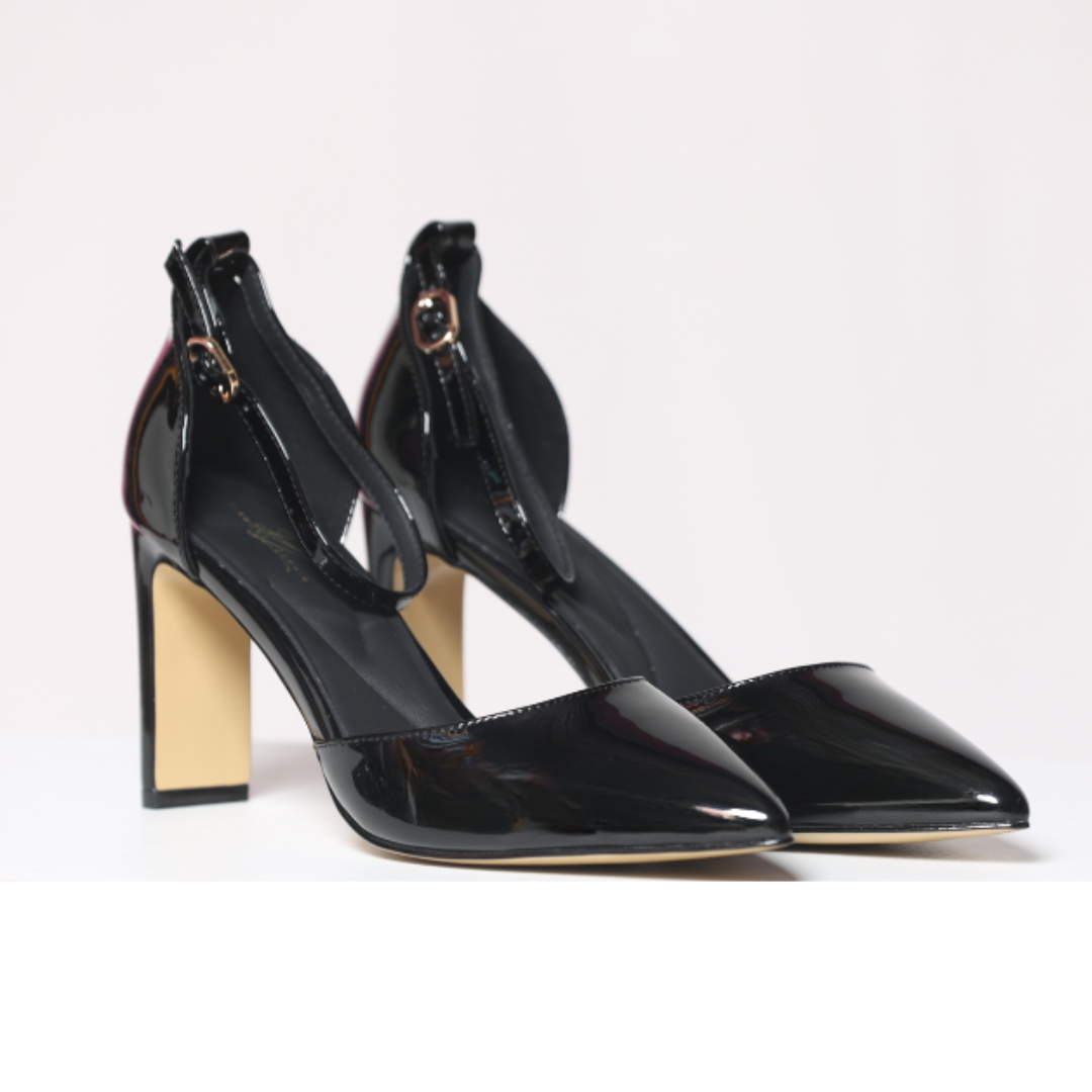 Black Sinatra Patent Leather Pump