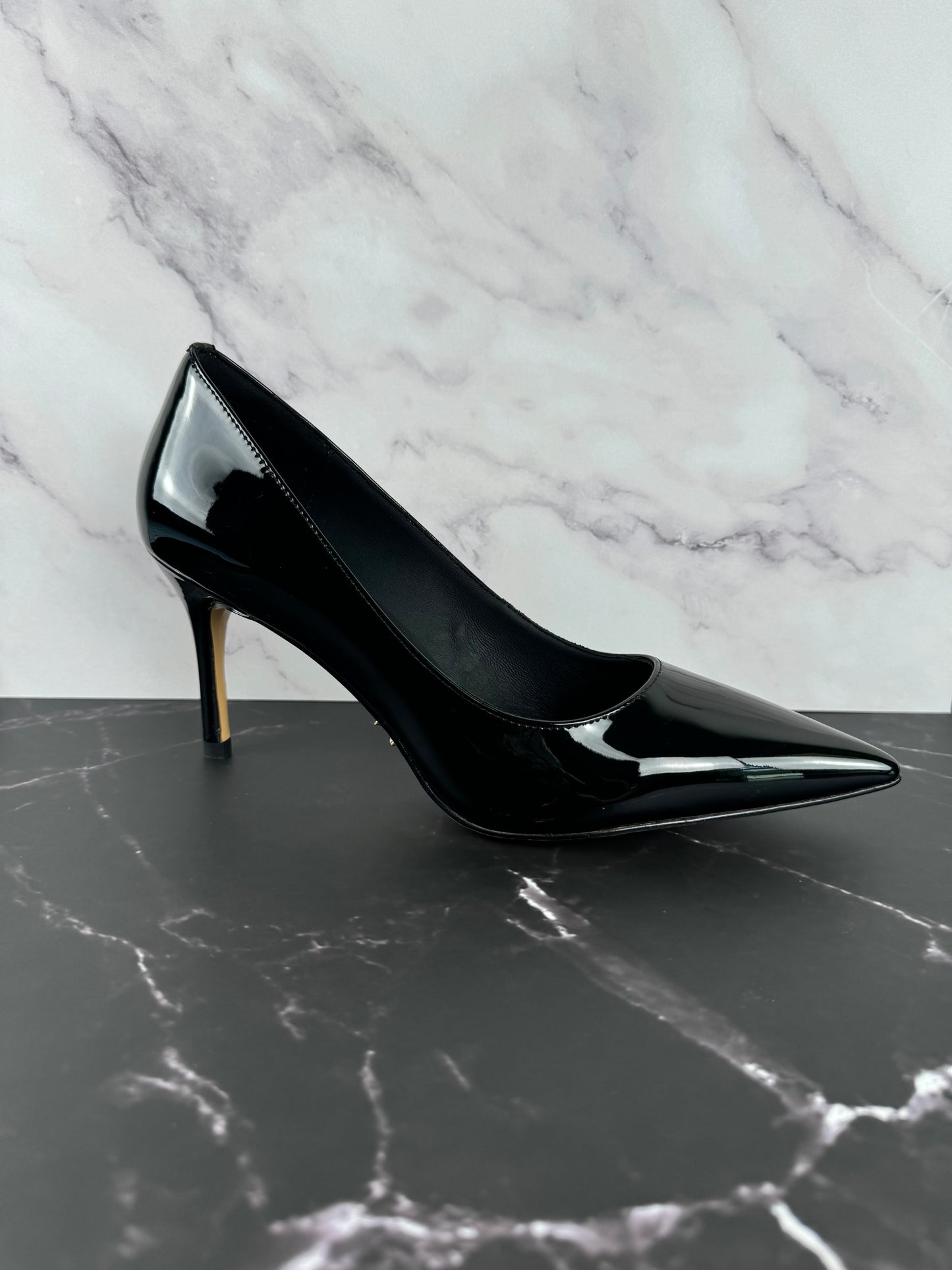 Black Tiffany Patent Leather Pump