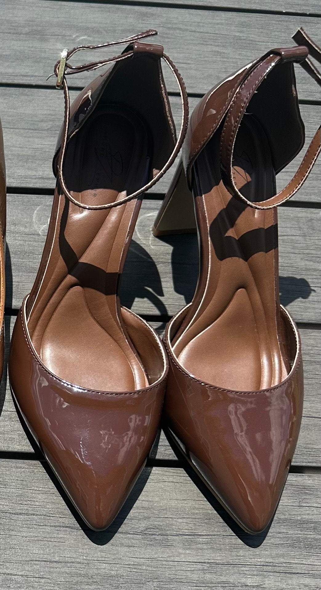 Cocoa Sinatra Patent Leather Pump