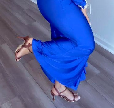 Chocolate Brown Shanika Satin Heel