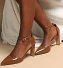 Mocha Sinatra Patent Leather Pump