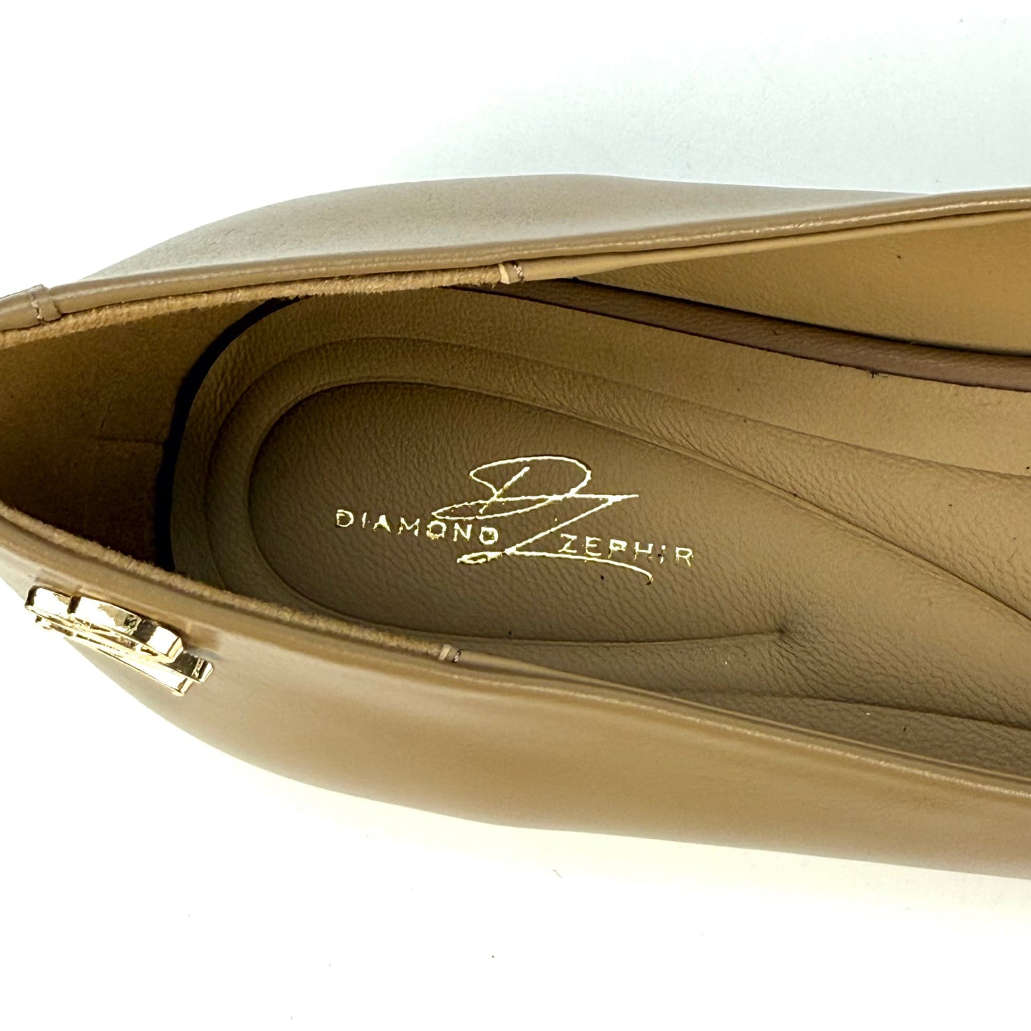 Caramel Gloria Matte Leather Ballet Flats