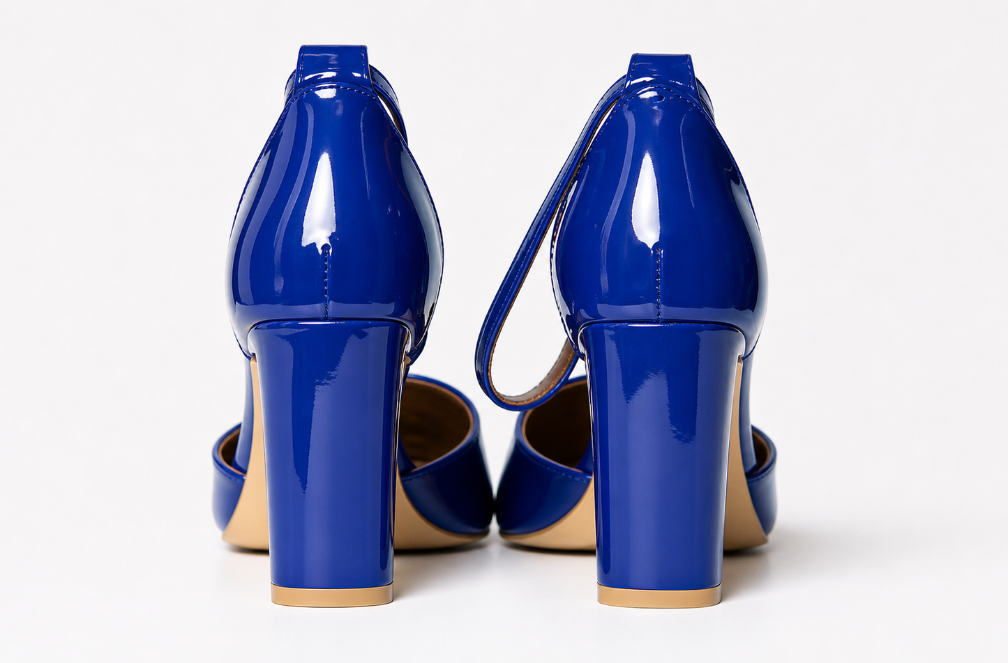 Royal Blue Sinatra Patent Leather Pump