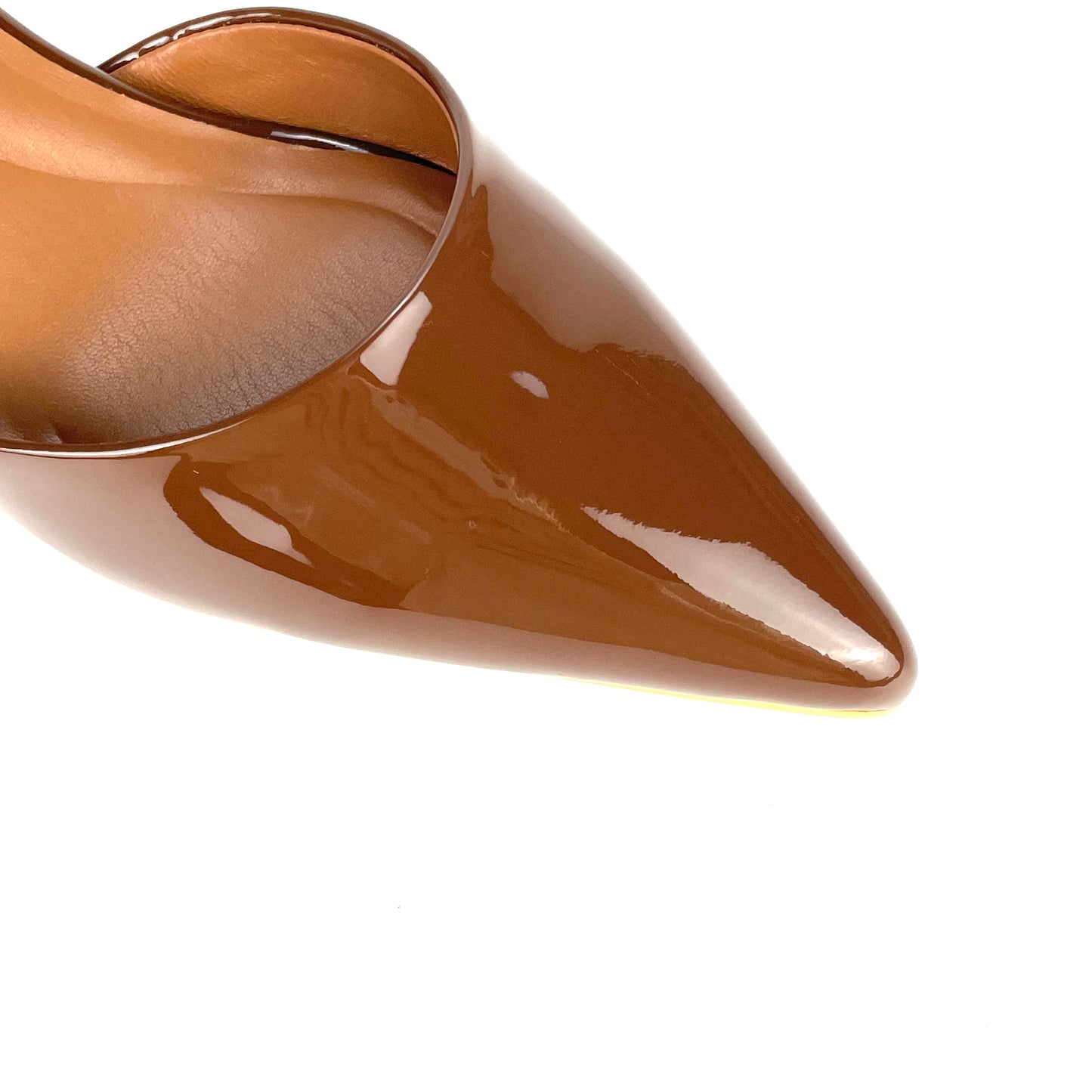 Chestnut Sinatra Patent Leather Pump