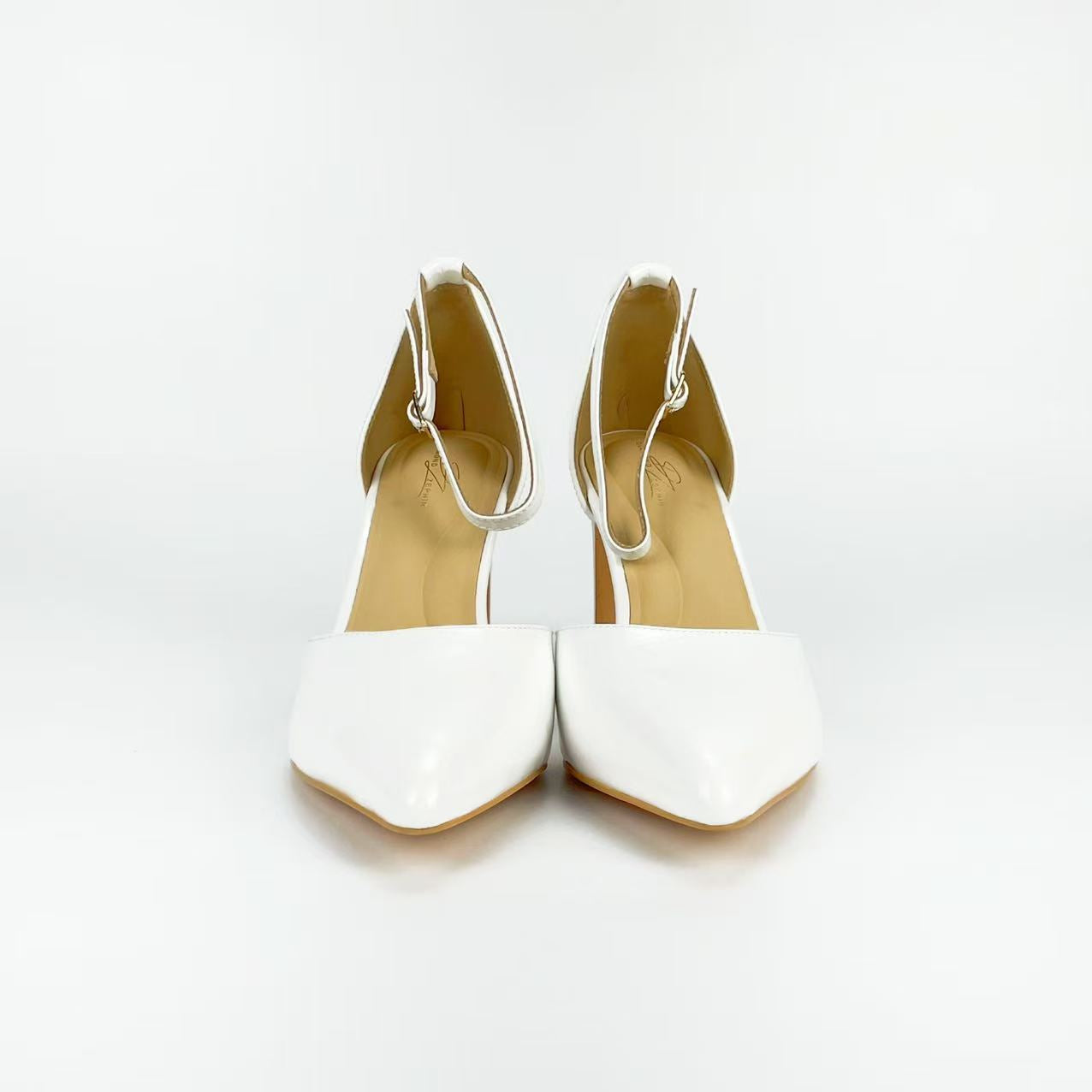 White Sinatra Patent Leather Pump