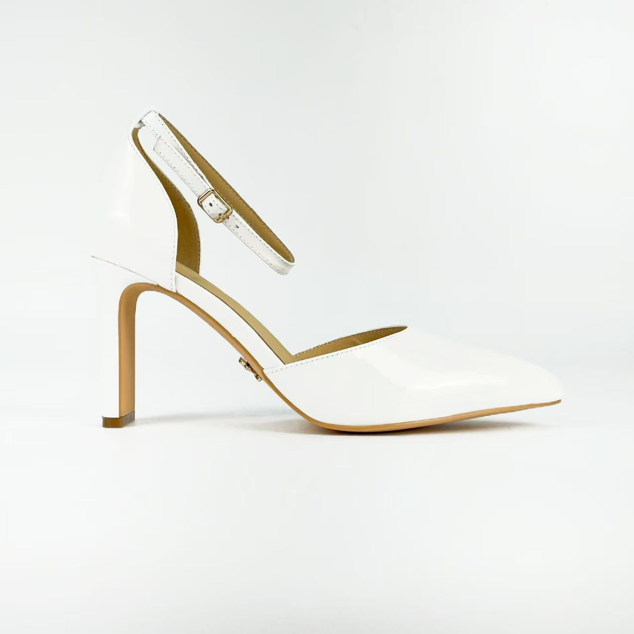 White Sinatra Patent Leather Pump
