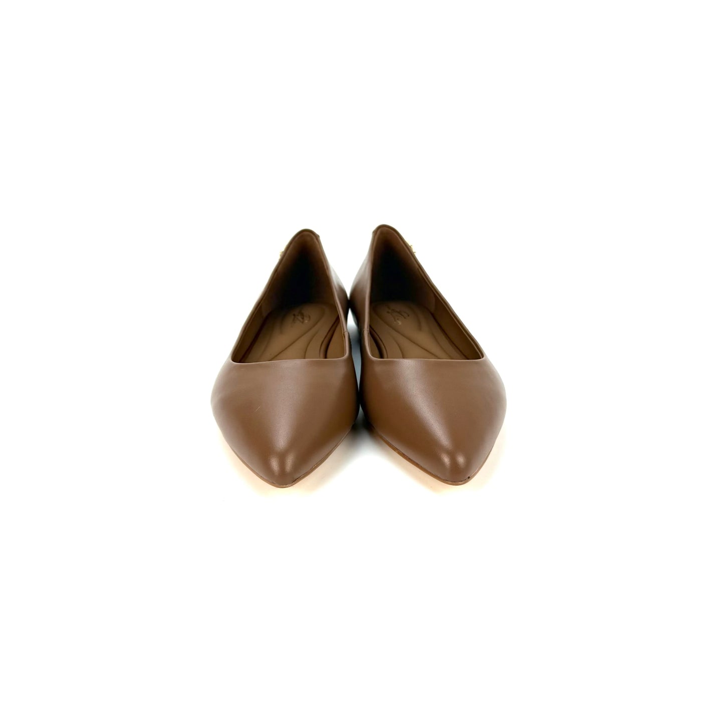 Mocha Gloria Matte Leather Ballet Flats